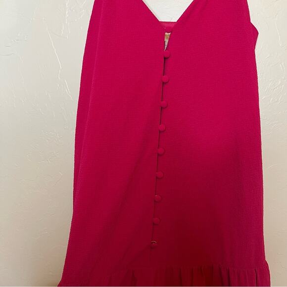NWT Ted Baker London Luaan Button Through Cami Midi Dress in Pink Size 1 (0-2) - Picture 3 of 14